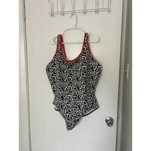 Land's End Plus Size Aztec One-Piece Swimsuit